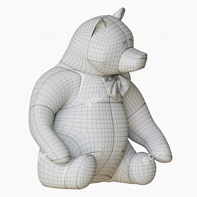 Cuddly Bear Plush Toy 3D model image 61