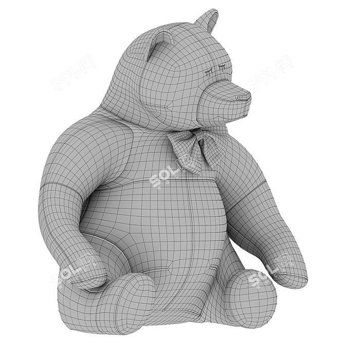 Cuddly Bear Plush Toy 3D model image 1