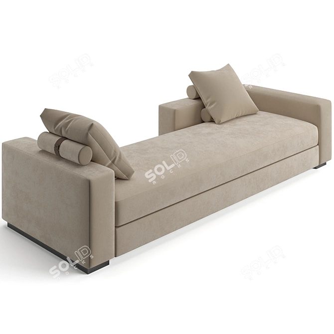 Fendi Casa One Sofa: Angular Peninsula Design 3D model image 9