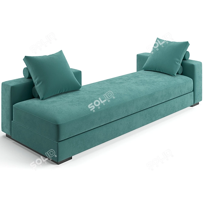 Fendi Casa One Sofa: Angular Peninsula Design 3D model image 11