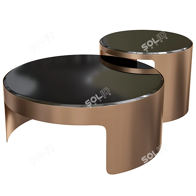Modern Elegance: Piemonte Coffee Table 3D model image 1