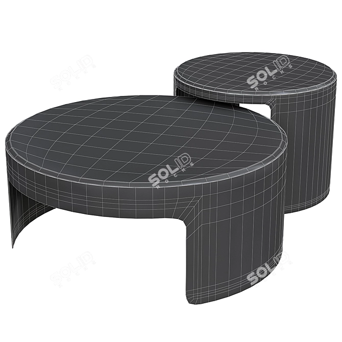 Modern Elegance: Piemonte Coffee Table 3D model image 2