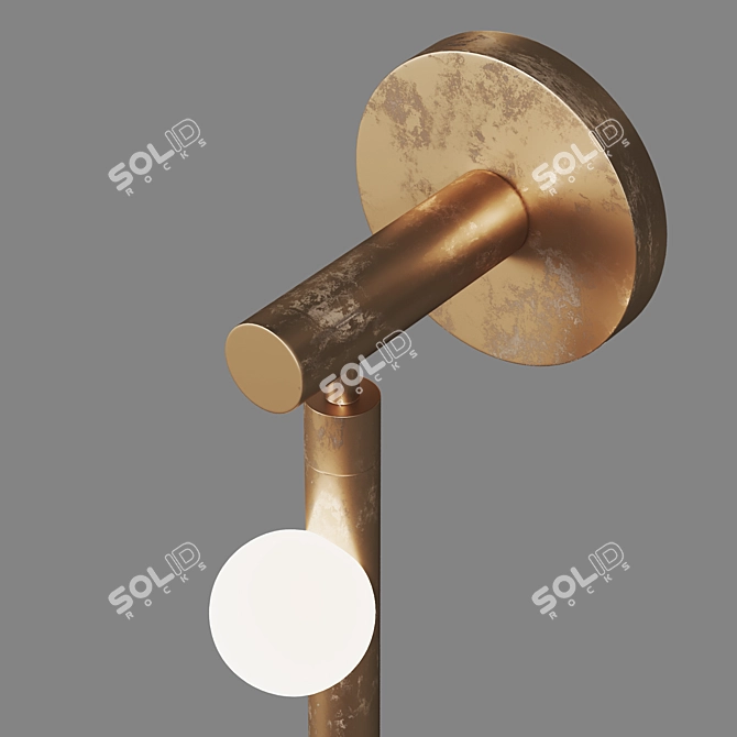 Modern Wall Lamp: Drop System DSS.07.01 3D model image 2