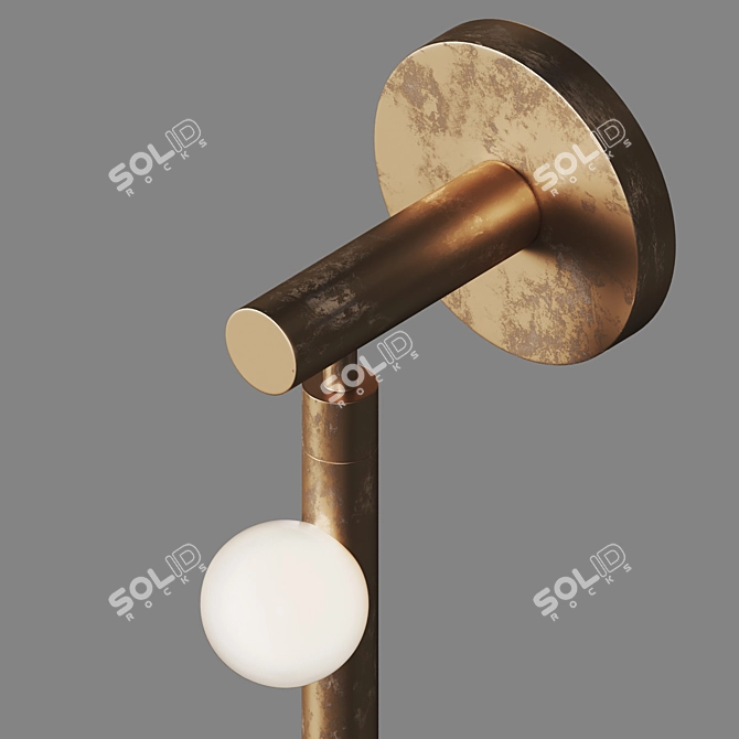 Modern Wall Lamp: Drop System DSS.07.01 3D model image 5