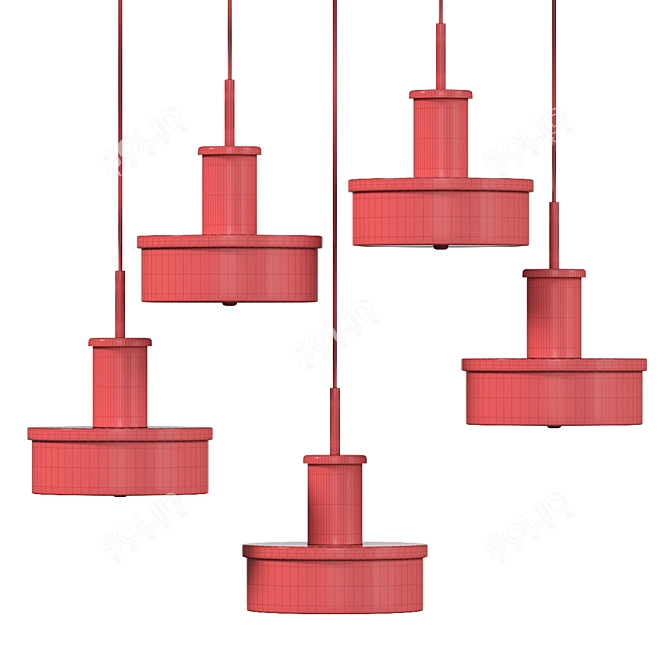 Modern Pendant Light Fixture 3D model image 2