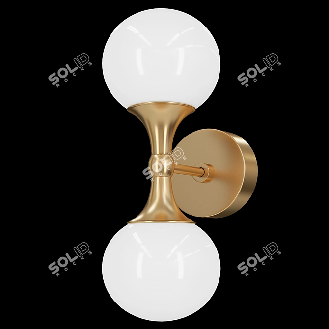 Elegant Astoria Wall Sconce 3D model image 1