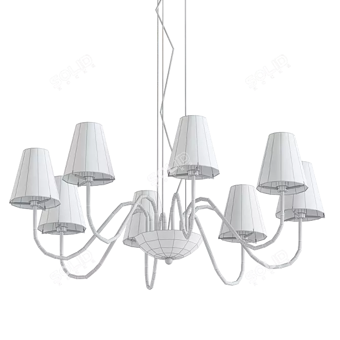 Modern Lightstar Diafano Pendant 3D model image 2