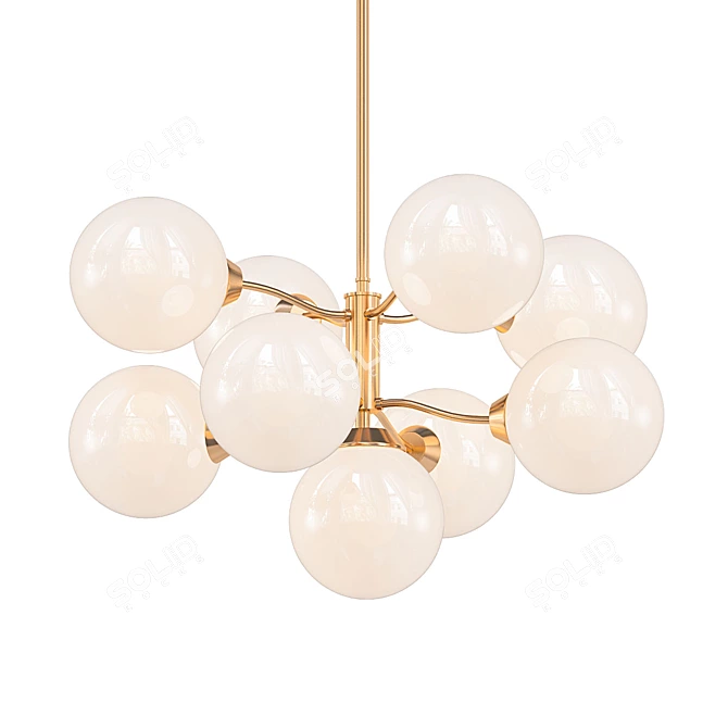 Mid-Century Sputnik Chandelier 3D model image 1