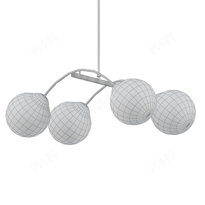Satellite Chandeliers: Modern Mid-Century Lighting 3D model image 2