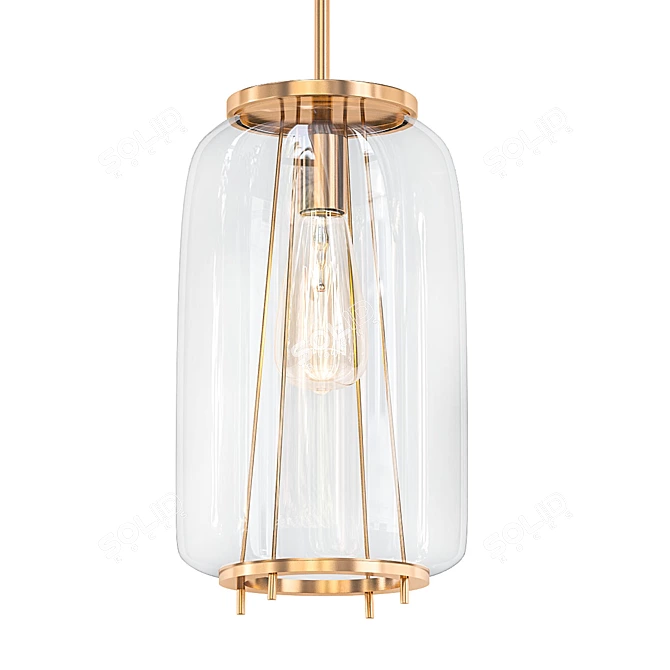 Elegant Bianca 1 Pendant 3D model image 1