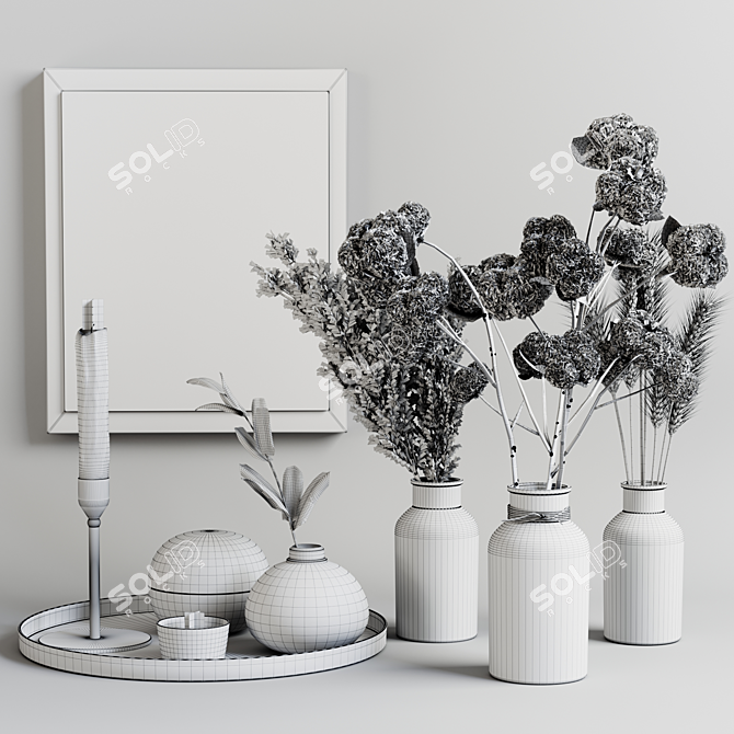 Decorative Set 02: Elegant Home Accents 3D model image 6
