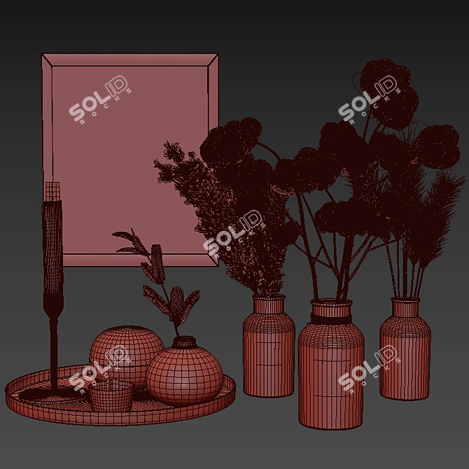 Decorative Set 02: Elegant Home Accents 3D model image 7