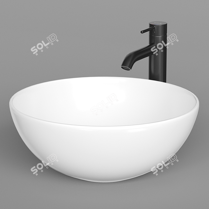 ArtCeram LA CIOTOLA 46 - Stylish Countertop Sink 3D model image 2