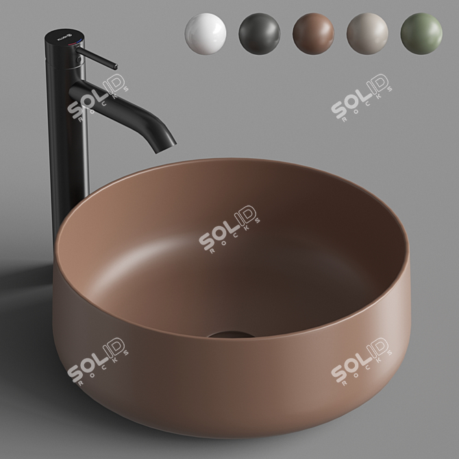 ArtCeram Cognac 42 Washbasin 3D model image 1