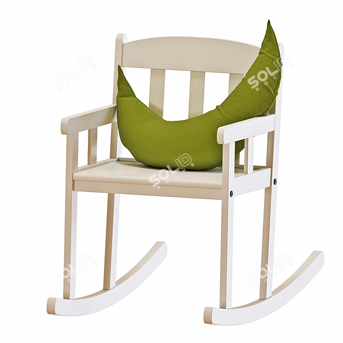 Stylish SUNDVIK Rocking Chair 3D model image 1