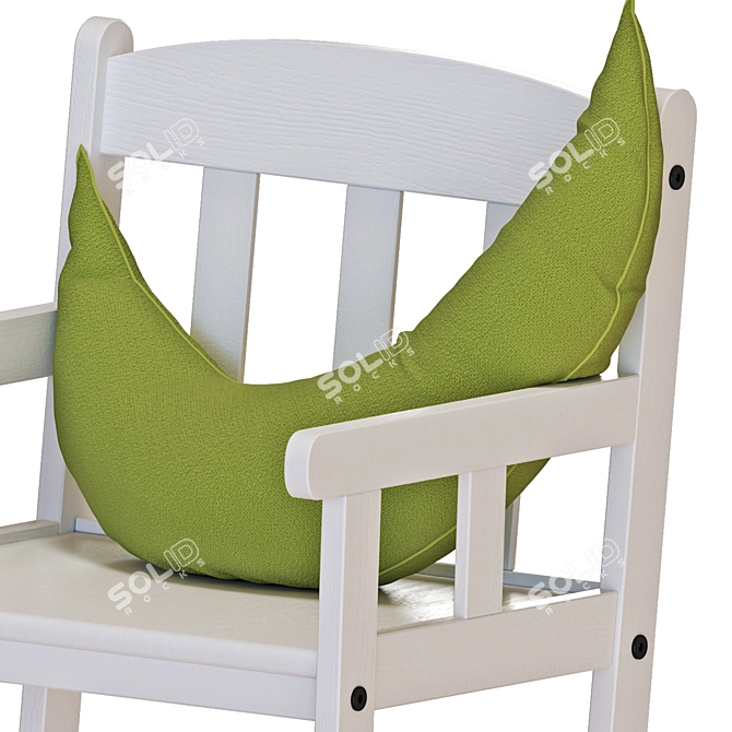 Stylish SUNDVIK Rocking Chair 3D model image 3