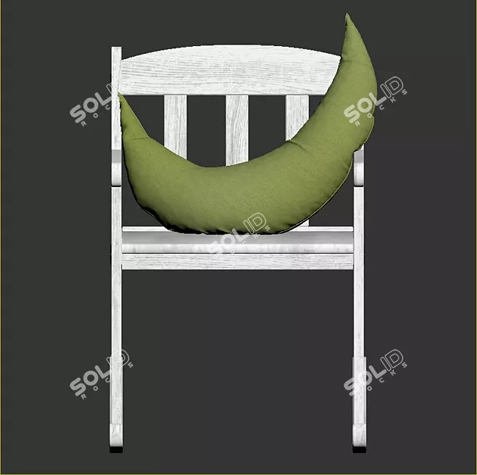 Stylish SUNDVIK Rocking Chair 3D model image 6