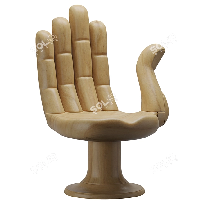 Pedro Friedeberg Hand Chair: Unique and Stylish Seating Solution 3D model image 2