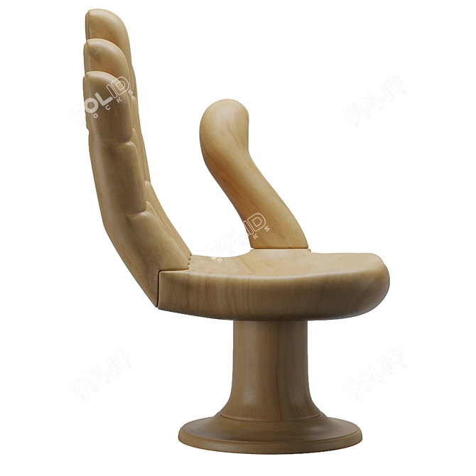 Pedro Friedeberg Hand Chair: Unique and Stylish Seating Solution 3D model image 3