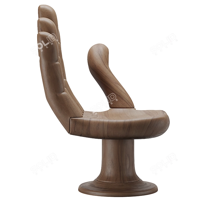 Pedro Friedeberg Hand Chair: Unique and Stylish Seating Solution 3D model image 8
