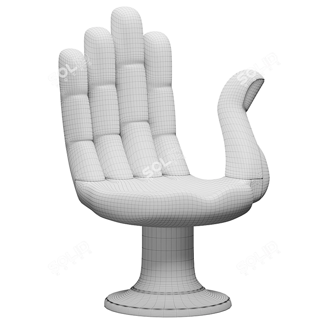 Pedro Friedeberg Hand Chair: Unique and Stylish Seating Solution 3D model image 10