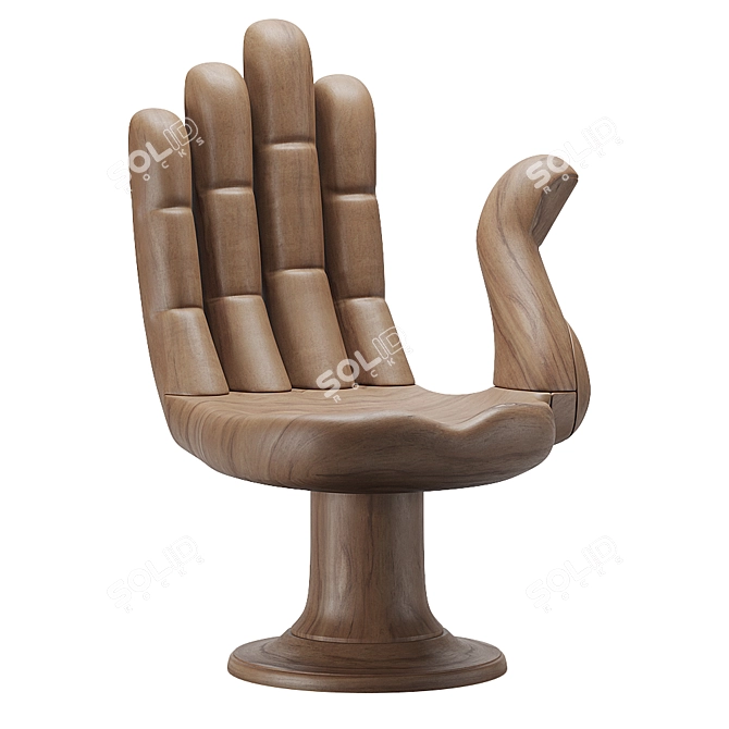 Pedro Friedeberg Hand Chair: Unique and Stylish Seating Solution 3D model image 13