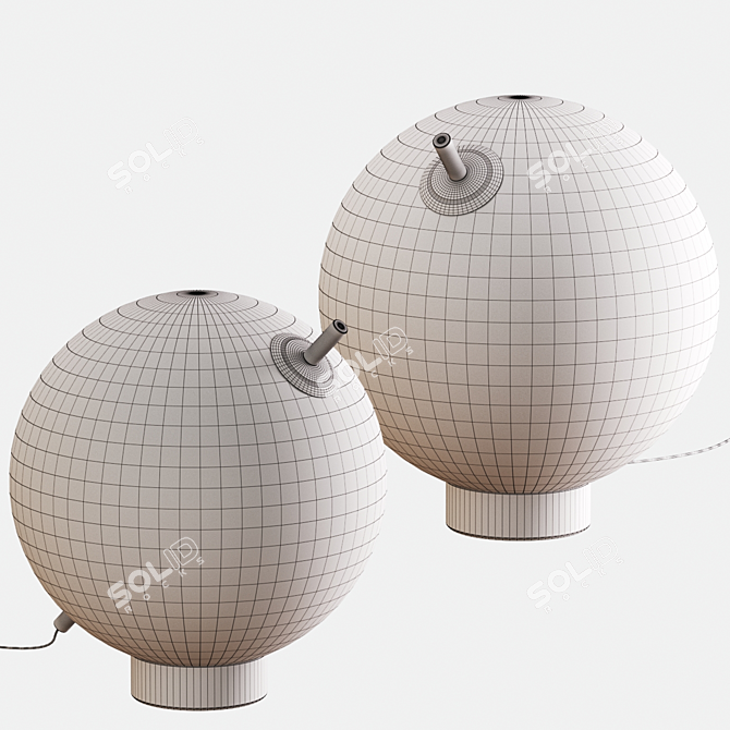 Minimalistic Table Lamp, Various Sizes 3D model image 3