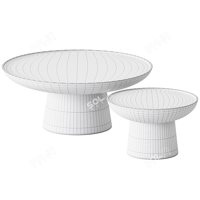 Louis Couchtisch: Elegant Coffee Tables 3D model image 2