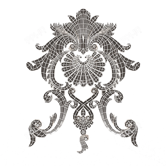 Exquisite Carved Panel for CNC Designs 3D model image 4