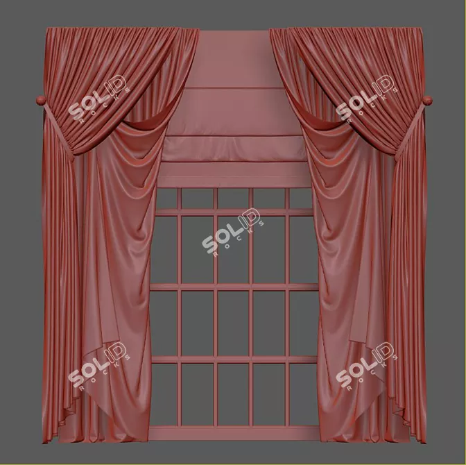 Revamped and Retopologized Curtain 3D model image 3