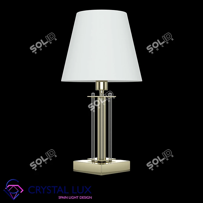 Crystal Lux Nicolas LG1 Gold/White 3D model image 1