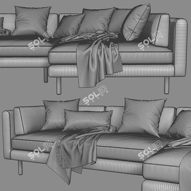 Lappi Chaise Longue Sofa: Modern Comfort and Style 3D model image 5