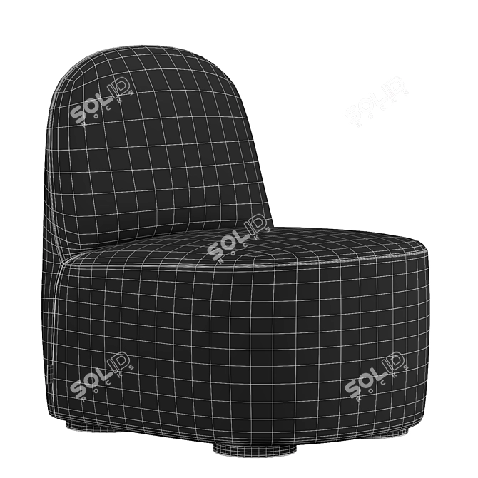 Polar Lounge Chair S: Comfort Redefined 3D model image 6