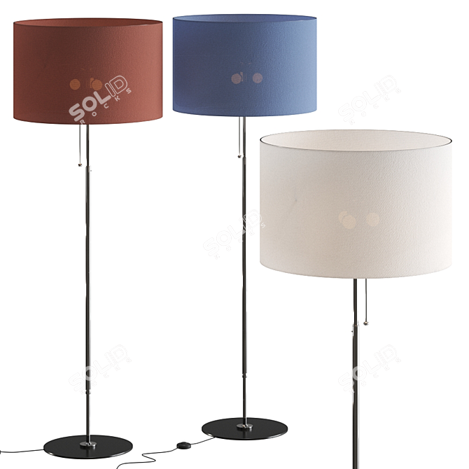 Modern STLWS Floor Lamp: Elegant and Functional 3D model image 1