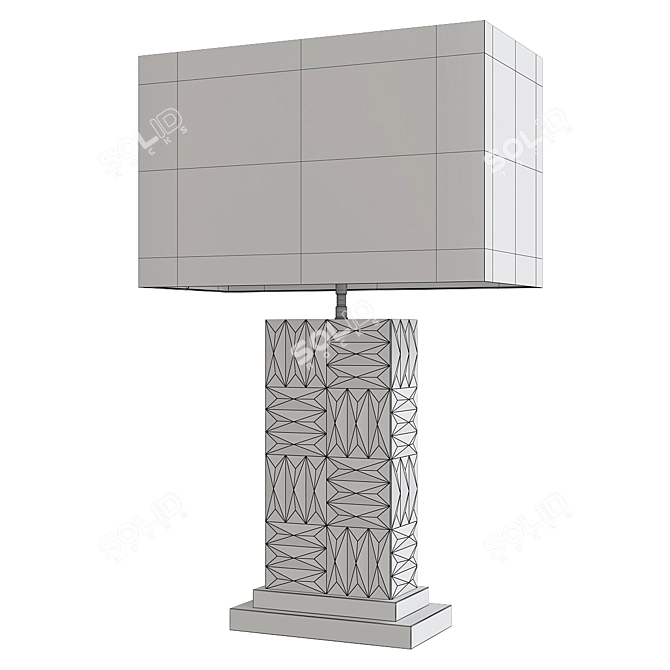 Sleek Modern Table Lamp 3D model image 2
