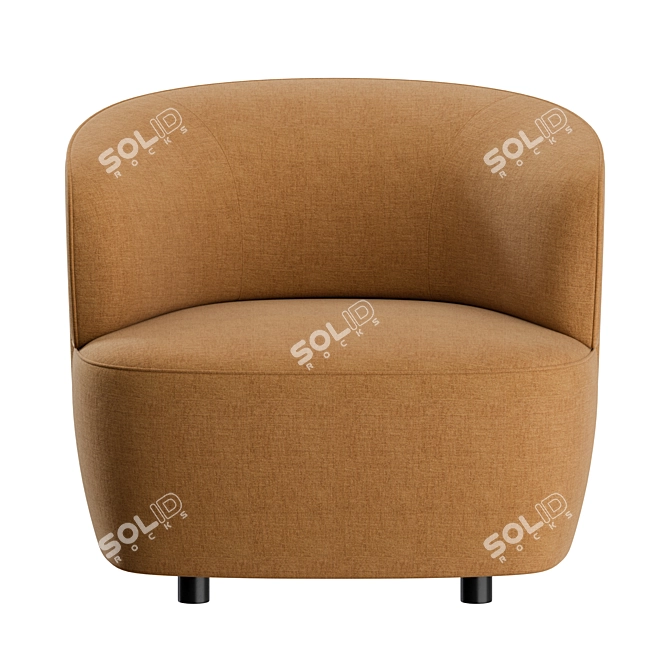 Stylish Elain Armchair: Designed by Vincent Van Duysen 3D model image 7