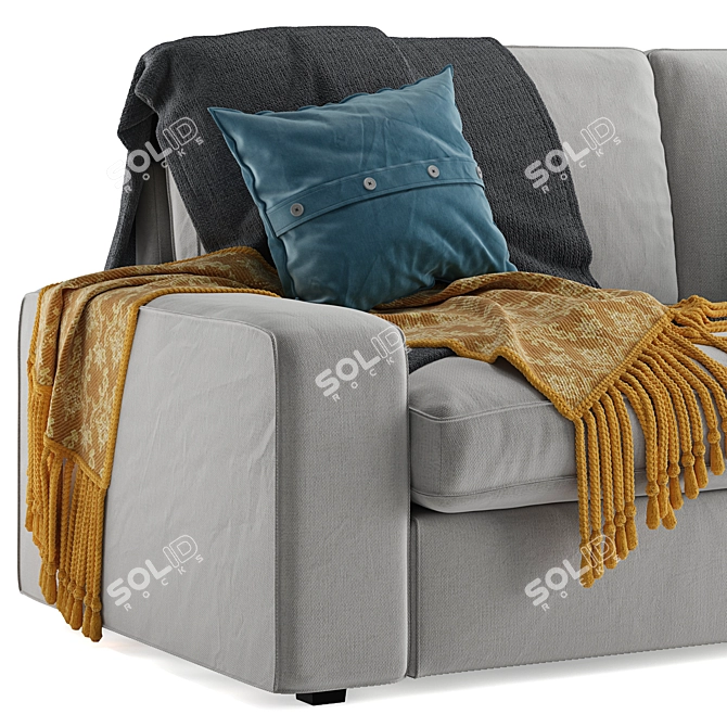 Cozy Comfort: Ikea Kivik Sofa 3D model image 3