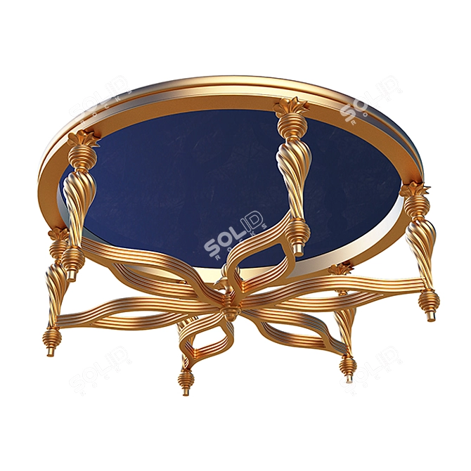 Elegant Yegane Tea Table 3D model image 3