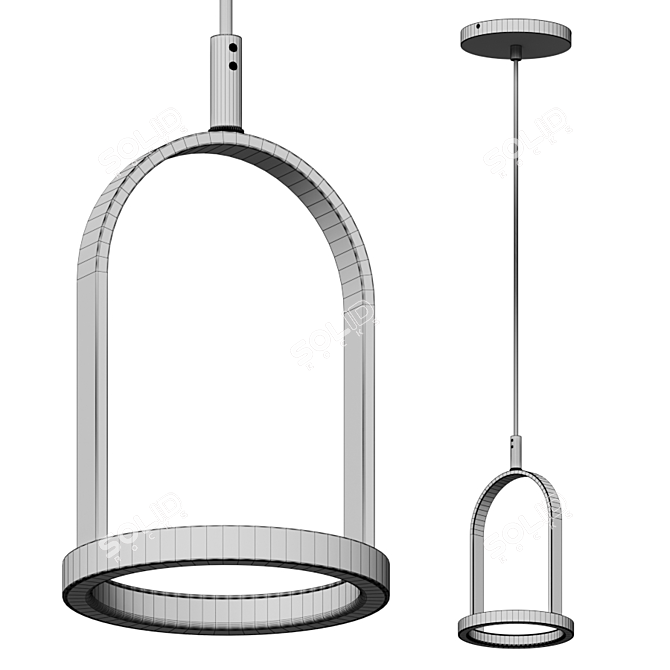 Modern Classic Round Lantern: Trek by Kuzco Lighting 3D model image 2