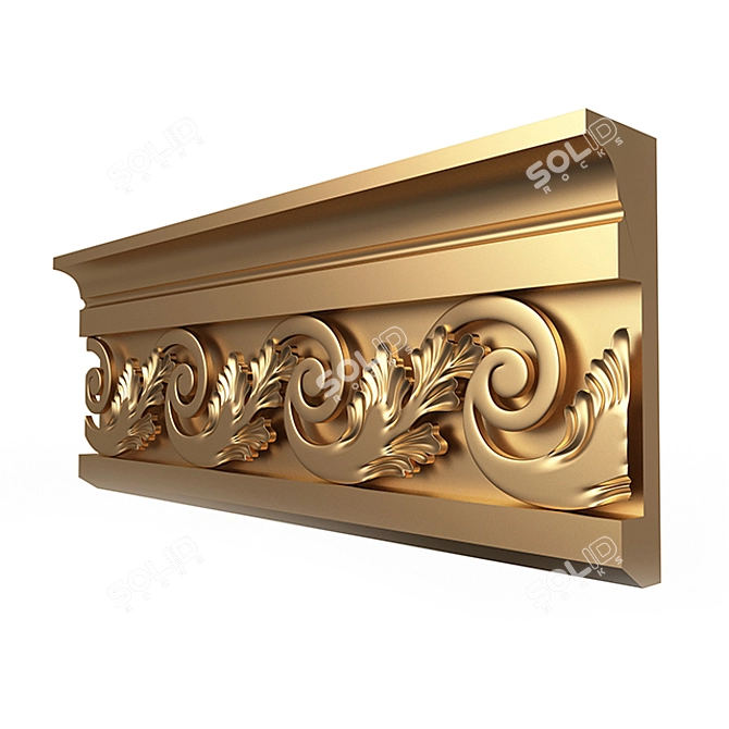 Elegant Cornice Molding: Enhance Your Décor 3D model image 7