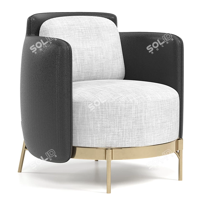 Stylish Armchair for Modern Living 3D model image 1