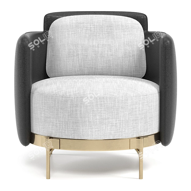 Stylish Armchair for Modern Living 3D model image 2
