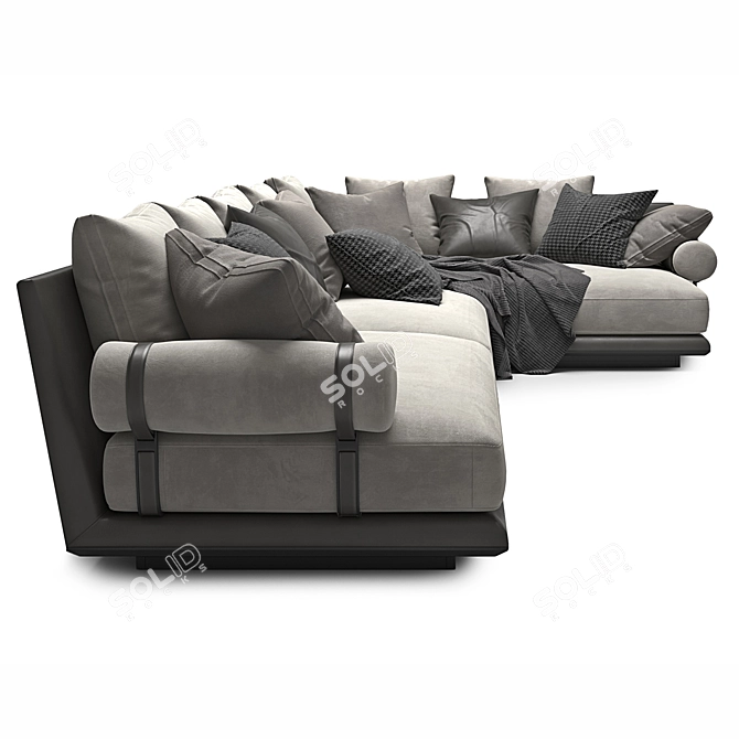 Contemporary Noonu Sofa B&B 3D model image 2
