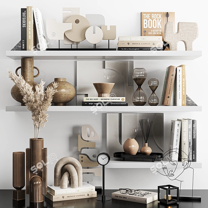 Versatile Home Decor Set: Stylish, Functional 3D model image 1