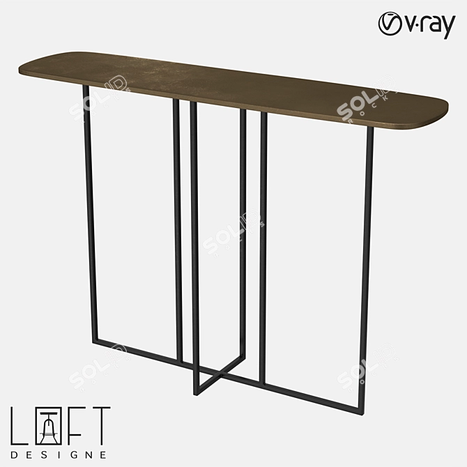 6027 Model Metal Table 3D model image 1