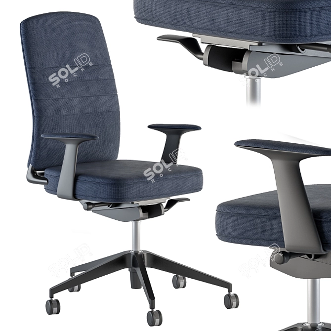 ErgoFlex Office Chair Set 3D model image 4