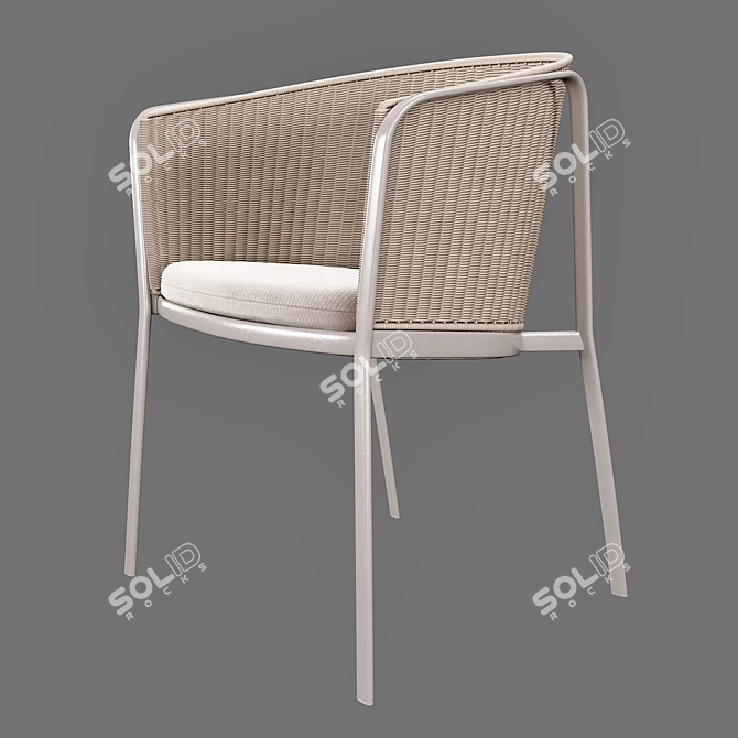 EMU Carousel Outdoor ArmChair 3D model image 2