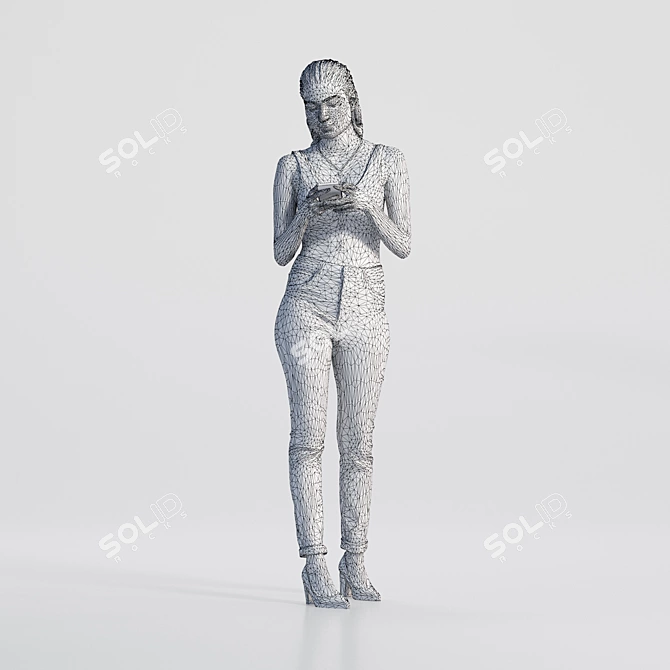 High-detail 3D Character Model 3D model image 3