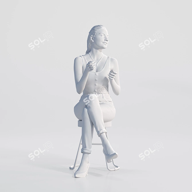 KAY2034 3D Model: 30,000 Polygons, V-Ray, Corona, Textures 3D model image 4