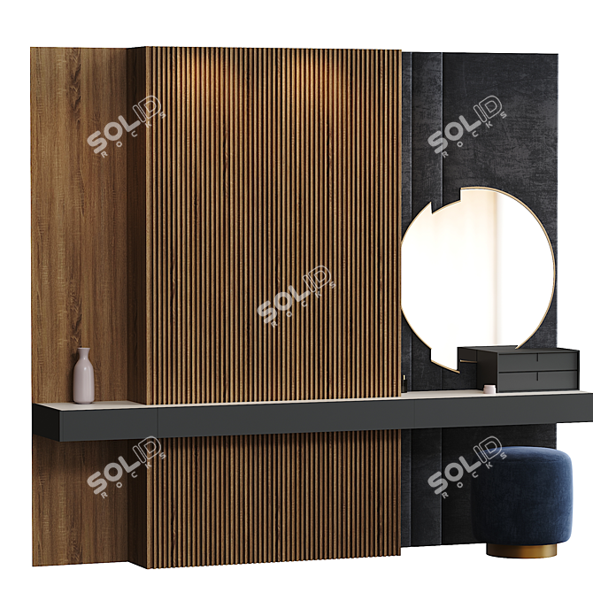 Sleek Hallway Design 2014 3D model image 1